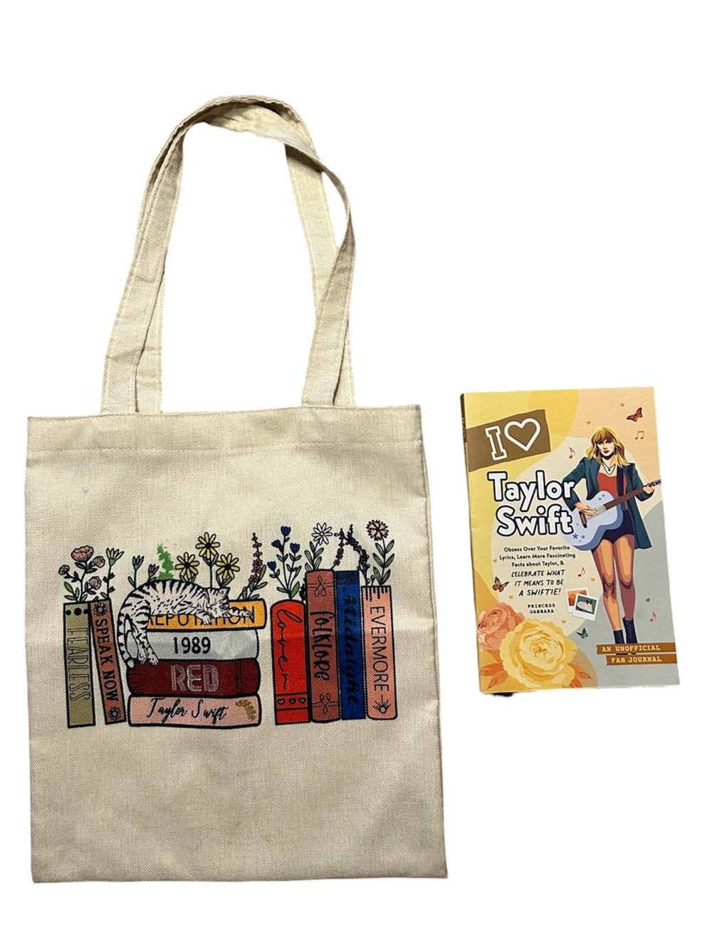 Taylor Swift Book & Canvas Tote Bag
